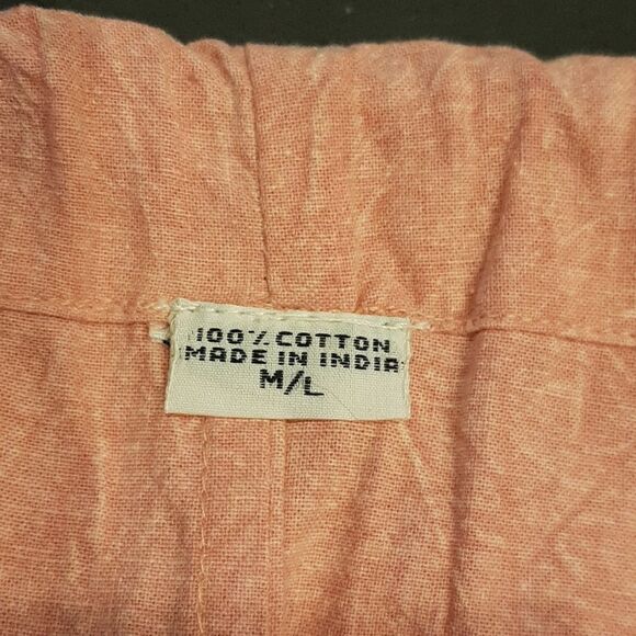 Cotton Made In India Pink Shirt and Drawstring Pants Set - Picture 15 of 16